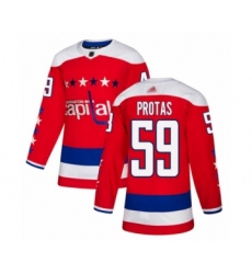 Youth Washington Capitals #59 Aliaksei Protas Authentic Red Alternate Hockey Jersey