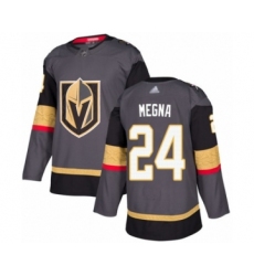 Men's Vegas Golden Knights #24 Jaycob Megna Authentic Gray Home Hockey Jersey