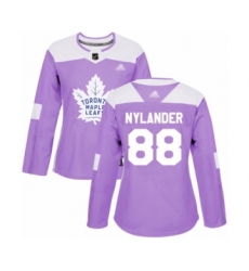 Women's Toronto Maple Leafs #89 Nicholas Robertson Authentic Royal Blue Home Hockey Jersey