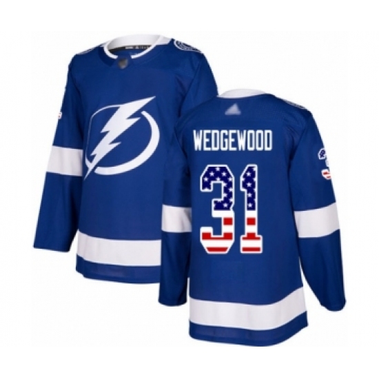 Men's Tampa Bay Lightning #31 Scott Wedgewood Authentic ...