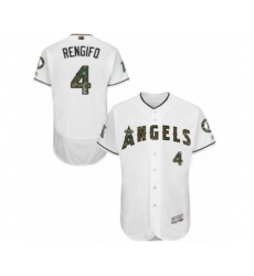 Men's Los Angeles Angels of Anaheim #4 Luis Rengifo Authentic White 2016 Memorial Day Fashion Flex Base Baseball Player Jersey