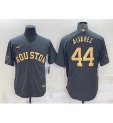 Men's Houston Astros #44 Yordan Alvarez Grey 2022 All Star Stitched Cool Base Nike Jersey