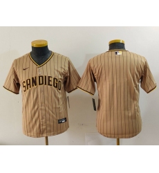 Youth San Diego Padres Blank Tan 2023 Cool Base Stitched Jersey