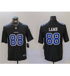 Men's Dallas Cowboys #88 CeeDee Lamb Black Throwback Vapor Untouchable Limited Football Stitched Jersey