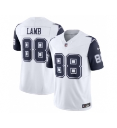 Men's Nike Dallas Cowboys #88 CeeDee Lamb Thanksgiving White 2023 F.U.S.E. Vapor Limited Stitched Football Jersey