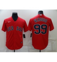 Men's Boston Red Sox #99 Alex Verdugo Red New Cool Base Stitched Nike Jersey