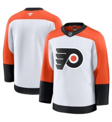 Men's Philadelphia Flyers Blank White 2024-25 Away Stitched Hockey Jersey