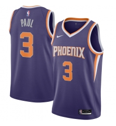 Men's Phoenix Suns #3 Chris Paul Nike Purple 2020-21 Swingman Jersey