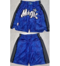 Men's Orlando Magic Blue Shorts(Run Small)