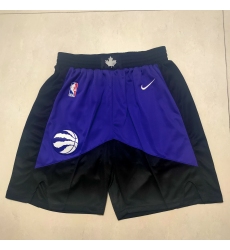 Men's Toronto Raptors Black-Purple Shorts