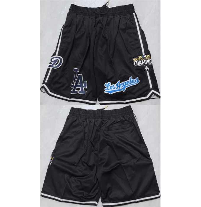 Men's Los Angeles Dodgers Black Shorts (Run Small)