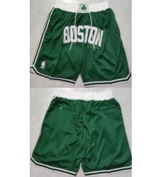 Men's Boston Celtics Green Shorts