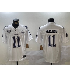 Men's Dallas Cowboys #11 Micah Parsons 2024 White F.U.S.E. With Established In 1960 Stitched Football Jersey