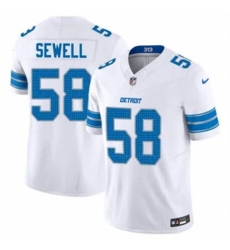 Youth Detroit Lions #58 Penei Sewell White 2024 F U S E Alternate Vapor Limited Stitched Jersey