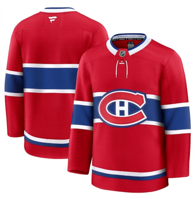 Men's Montreal Canadiens Blank Red 2024-25 Home Stitched Hockey Jersey