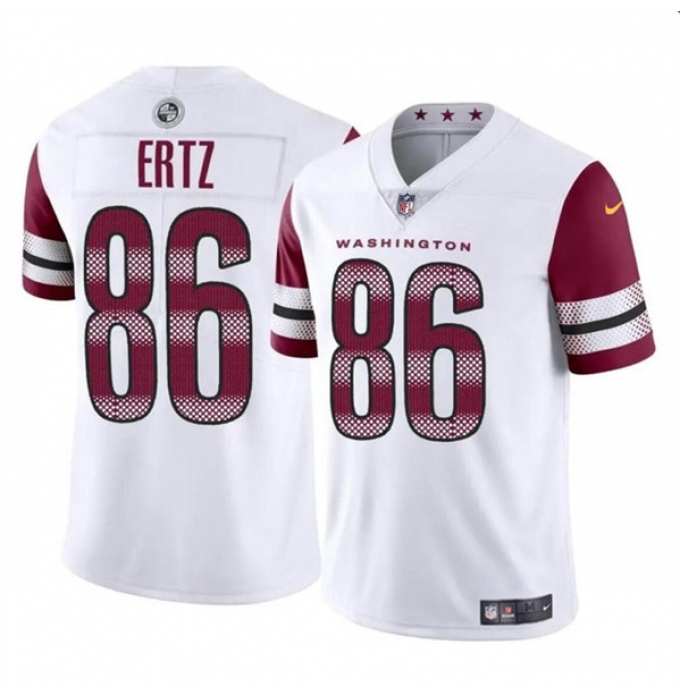 Youth Washington Commanders #86 Zach Ertz White Vapor Limited Stitched Football Jersey