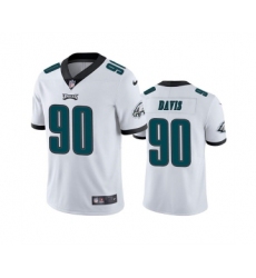 Men's Philadelphia Eagles #90 Jordan Davis White Vapor Untouchable Limited Stitched Jersey