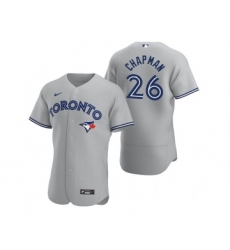 Men's Toronto Blue Jays #26 Matt Chapman Grey Flex Base Stitched Baseball Jersey