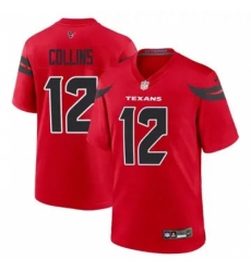 Youth Houston Texans #12 Nico Collins Red 2024 2nd Alternate F U S E Vapor Stitched Jersey