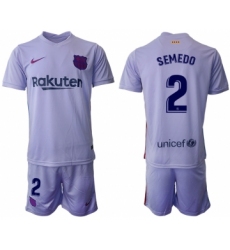 Men 2021-2022 Club Barcelona away purple 2 Soccer Jersey
