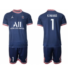 Men 2021-2022 Club Paris St German home blue 1 Soccer Jersey