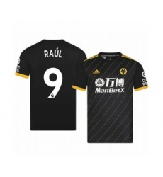 Men's Wolverhampton Wanderers FC #9 Raúl Jiménez Black Soccer Jersey