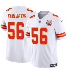 Men's Kansas City Chiefs #56 George Karlaftis White 2024 F.U.S.E Vapor Untouchable Limited Stitched Football Jersey