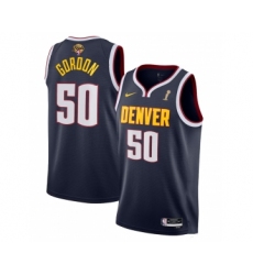 Men's Denver Nuggets #50 Aaron Gordon Navy 2023 Finals Champions Icon EditionStitched Basketball Jersey