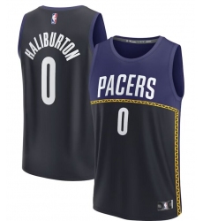 Men's Indiana Pacers #0 Tyrese Haliburton Break 2022-23 Fanatics Branded Jersey