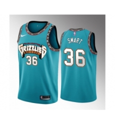 Men's Memphis Grizzlies #36 Marcus Smart Teal 2023 Draft Classic Edition Stitched Basketball Jersey