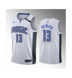 Men's Orlando Magic #13 Jett Howard White 2023 Draft Icon Edition Stitched Basketball Jersey