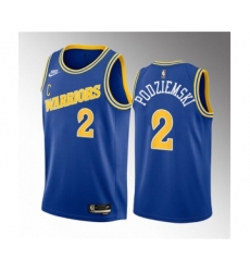 Men's Golden State Warriors #2 Brandin Podziemski Royal 2023 Draft Classic Edition Swingman Stitched Basketball Jersey