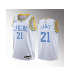 Men's Los Angeles Lakers #21 Maxwell Lewis White 2023 Draft Association Edition Stitched Basketball Jersey