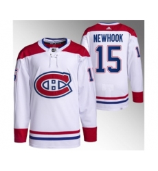 Men's Montreal Canadiens #15 Alex Newhook White Stitched Jersey