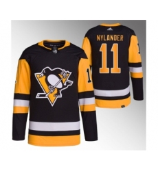 Men's Pittsburgh Penguins #11 Alex Nylander Black Stitched Jersey1