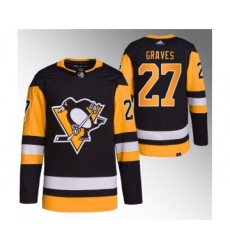 Men's Pittsburgh Penguins #27 Ryan Graves Black Stitched Jersey