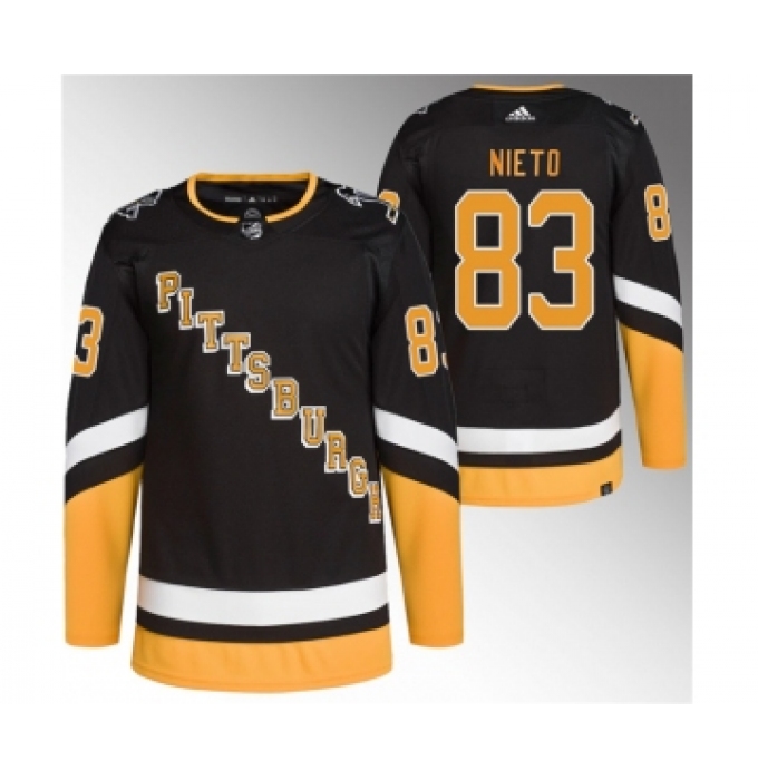 Men's Pittsburgh Penguins #83 Matt Nieto Black 2021-22 Alternate Primegreen Stitched Jersey