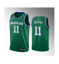 Men's Dallas Mavericks #11 Kyrie Irving Green Classic Edition Stitched Basketball Jersey