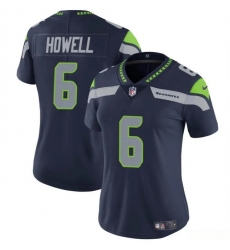 Women's Seattle Seahawks #6 Sam Howell Navy Vapor Limited Football Stitched Jersey