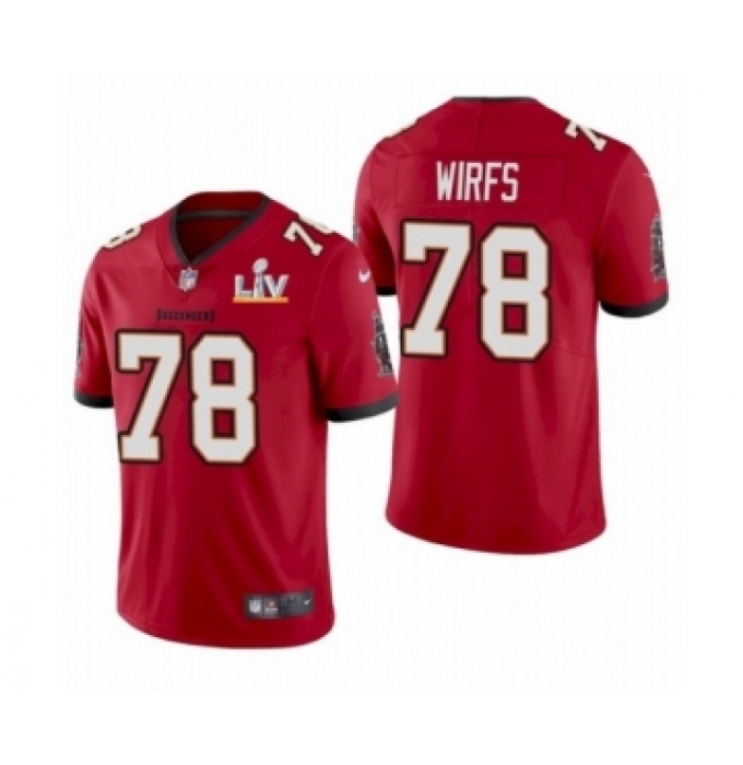 Youth Tampa Bay Buccaneers #78 Tristan Wirfs Red 2021 Super Bowl LV Jersey