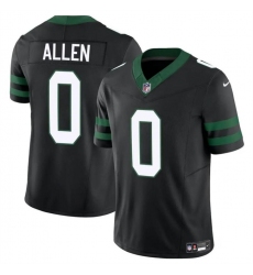 Men's New York Jets #0 Braelon Allen Black 2023 F.U.S.E Vapor Untouchable Limited Stitched Jersey