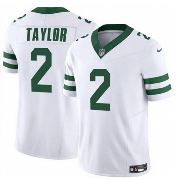 Men's New York Jets #2 Tyrod Taylor White 2024 F U S E Vapor Untouchable Limited Stitched Jersey