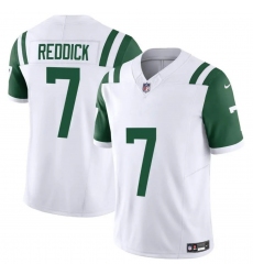 Men's New York Jets #7 Haason Reddick White 2024 Classic Alternate Vapor F.U.S.E. Limited Football Stitched Jersey