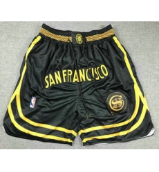 Men's Golden State Warriors Back 2023 City Edition Swingman Stitched Shorts