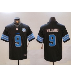 Men's Detroit Lions #9 Jameson Williams Black 2024 F.U.S.E. 2nd Alternate With Vapor Limited Stitched Jersey