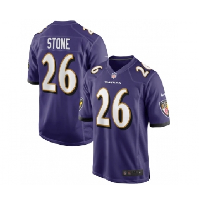 Nike Baltimore Ravens #26 Geno Stone Purple Vapor Untouchable Limited Jersey