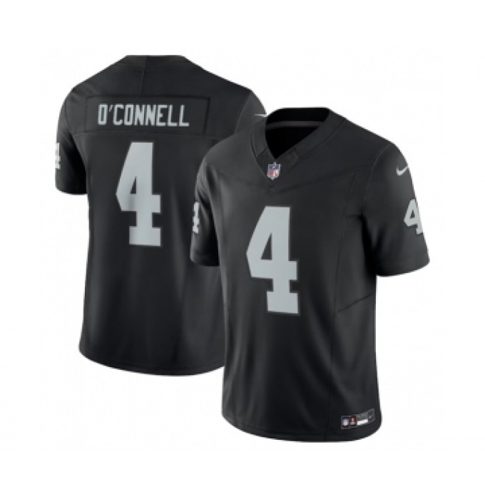 Men's Nike Las Vegas Raiders #4 Aidan O'Connell Black 2023 F.U.S.E Vapor Untouchable Stitched Football Jersey