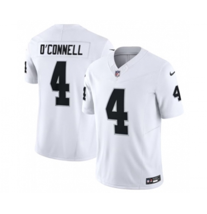 Men's Nike Las Vegas Raiders #4 Aidan O'Connell White 2023 F.U.S.E Vapor Untouchable Stitched Football Jersey