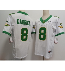 Men's Oregon Ducks #8 Dillon Gabriel White 2024 FUSE College Football Jersey