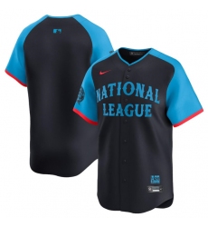 Men's National League Blank Navy 2024 All-Star Limited Stitched Baseball Jersey